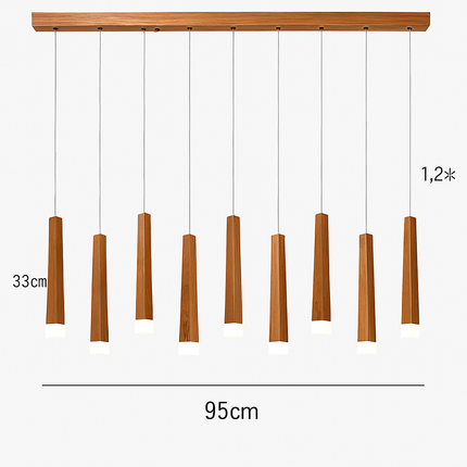 Suspension en bois moderne