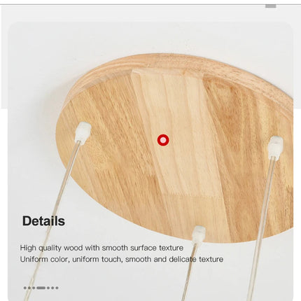 Suspension en bois au design moderne pour décoration intérieure — LZ4X9T