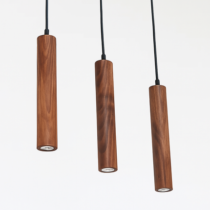 Suspension en bois LED pour salle à manger et restaurant noyer hêtre — LZ4X9P