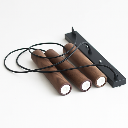 Suspension en bois LED pour salle à manger et restaurant noyer hêtre — LZ4X9P