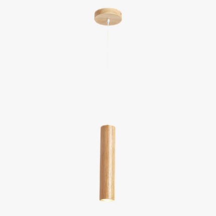 Suspension en bois modernes salle à manger lampe suspendue lampe de chambre restaurant bois de caoutchouc éclairage intérieur LED décor de salon