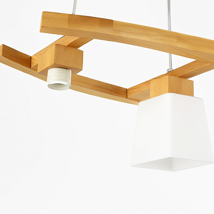 Suspension en bois nordique LED lampes suspendues modernes pour salle à manger salon cuisine Bar café lampe suspendue de Style japonais