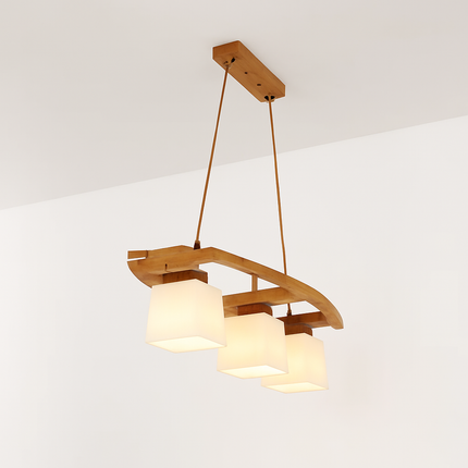 Suspension en bois nordique LED lampes suspendues modernes pour salle à manger salon cuisine Bar café lampe suspendue de Style japonais