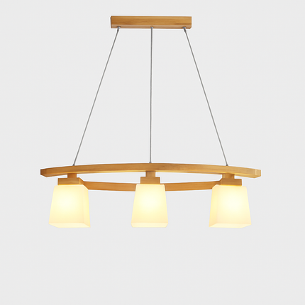 Suspension en bois nordique LED lampes suspendues modernes pour salle à manger salon cuisine Bar café lampe suspendue de Style japonais