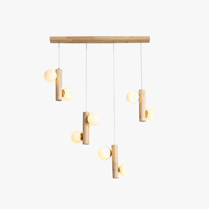 Suspension en bois au design post-moderne et simplicité lumineuse — LZ4XJ9