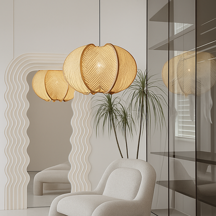 Suspension en bois au style rétro nordique pour intérieur — LZ4X9P2Q