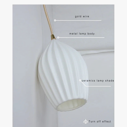 suspension en céramique design nordique créatif pour éclairage moderne