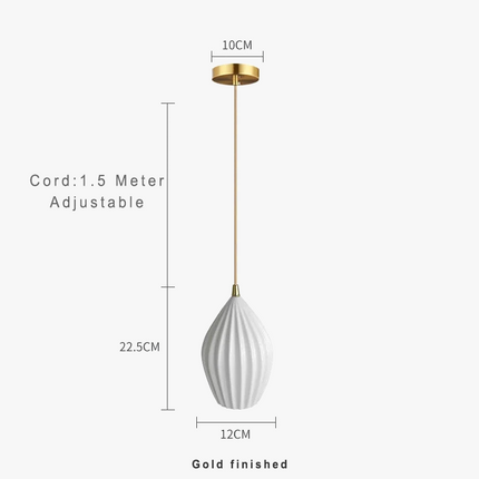 suspension en céramique design nordique créatif pour éclairage moderne