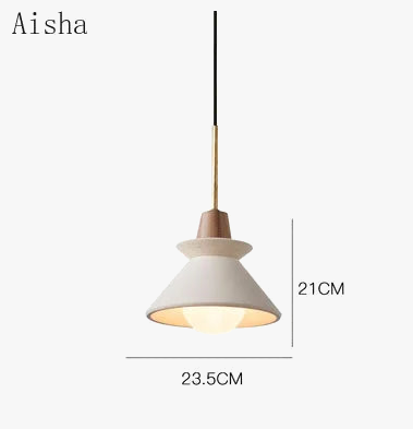 Suspension design en ciment style nordique pour espaces créatifs — LZ4QJ7