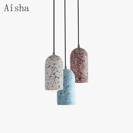 Suspension en ciment au style nordique rétro pour décoration intérieure — LZ4X9B
