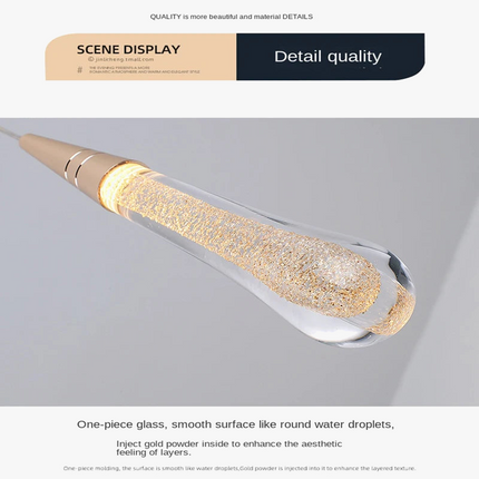 Suspension moderne en cristal design épuré — LZ4X9T