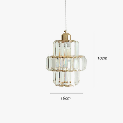 Suspension en cristal doré style loft moderne luxe — LZ4P9XQ
