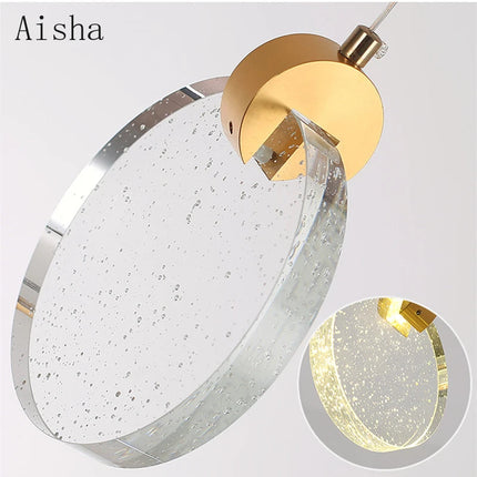 Suspension moderne en cristal avec éclairage LED intégré — LZ4X9T