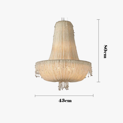 Suspension en cristal transparent au design rétro luxueux — LZ4X9T2