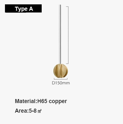 Suspension minimaliste en cuivre pour restaurant et bar — LZ4X9JQ