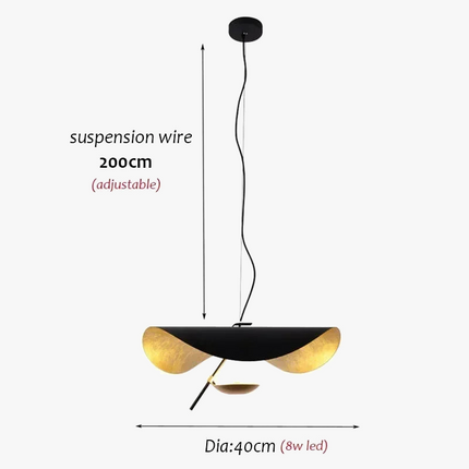 Suspension en cuivre au design moderne pour éclairage intérieur — LZ4X9T2