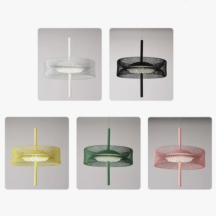 suspension en fer design éclairage intérieur à intensité variable
