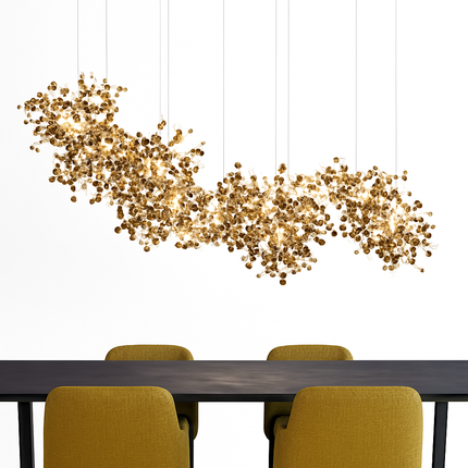 Suspension artisanale en feuille d’acier inoxydable — LZ4X7M