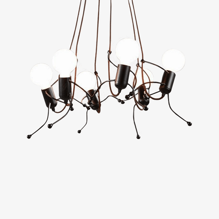 Suspension design silhouette bonhomme noir — LZ4X9T