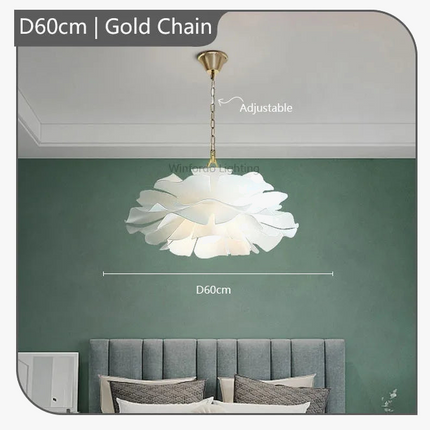 Suspension en acrylique au design floral élégant — LZ4X9P