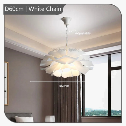 Suspension en acrylique au design floral élégant — LZ4X9P