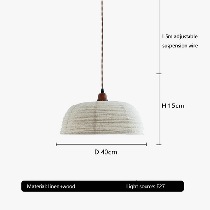 Suspension rétro en lin pour ambiance nostalgique en établissement — LZ4X9T