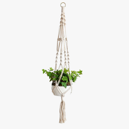 Suspension macramé pour plantes, décoration intérieure et jardin — LZ4X9J