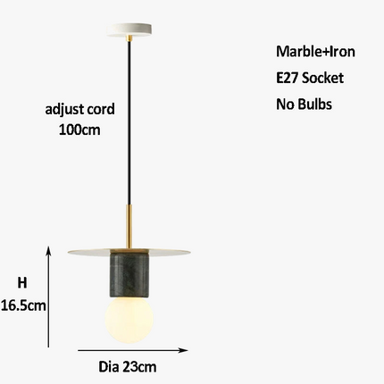 Suspension en marbre au design nordique pour intérieur élégant — LZ4X9T2
