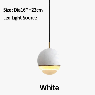 Suspension LED en marbre style nordique pour intérieur moderne — LZ4P9XQ