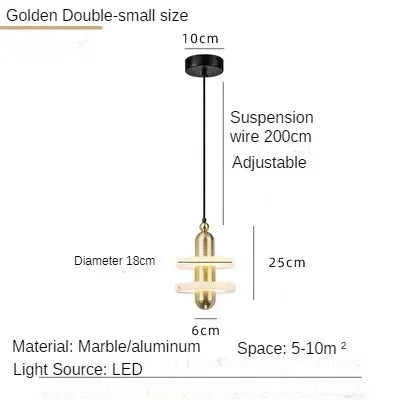 Suspension en marbre naturel espagnol pour décoration élégante — LZ4X9B