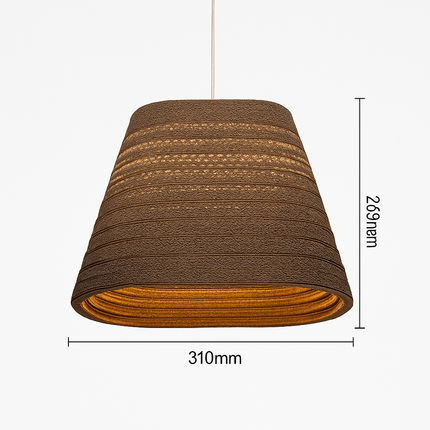 Suspension en papier carton (différentes formes)