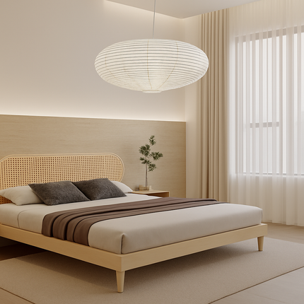 Suspension en papier de riz au design danois pour intérieur élégant — LZ4XJ9