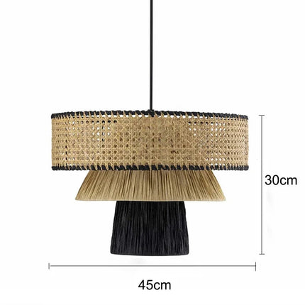 Suspension décorative en rotin fait main pour intérieur — LZ4X9T