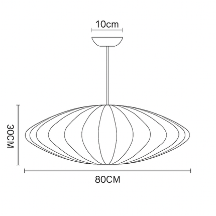 Suspension en soie au design moderne pour éclairage intérieur — LZ4X9P2