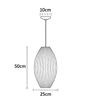 Suspension en soie au design moderne pour éclairage intérieur — LZ4X9P2