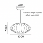 Un diamètre 40cm / Lumière chaude