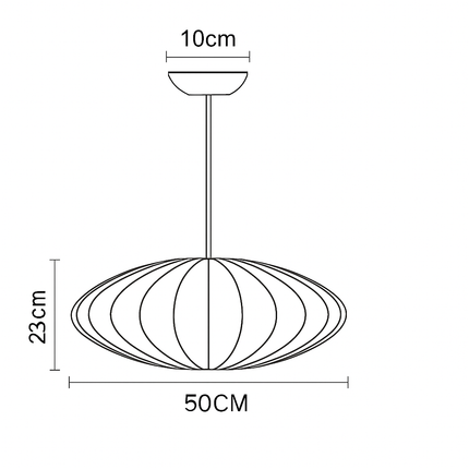 Suspension en soie au design moderne pour éclairage intérieur — LZ4X9P2