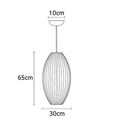Suspension en soie au design moderne pour éclairage intérieur — LZ4X9P2