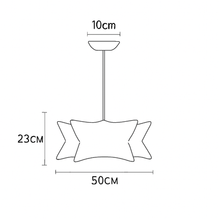Suspension en soie au design moderne pour éclairage intérieur — LZ4X9P2