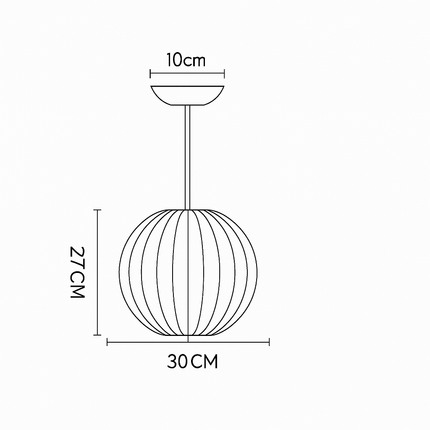 Suspension en soie au design moderne pour éclairage intérieur — LZ4X9P2