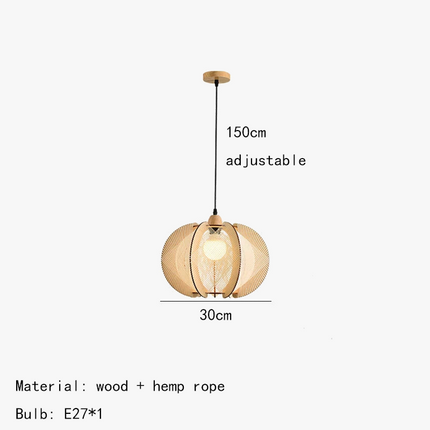 suspension en tissu bois pour magasin et hôtel