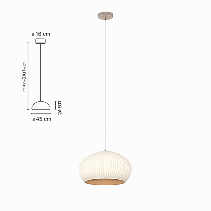 Suspension en tissu tricoté au style nordique pour intérieur élégant — LZ7D9Q