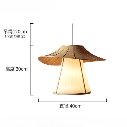 Suspension en rotin tissé style wabi-sabi moderne et élégante — LZ4X9M