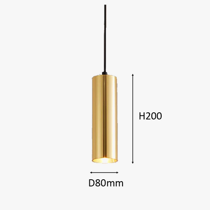 Suspension tube longue style américain pour bar nordique — LZ4X9J
