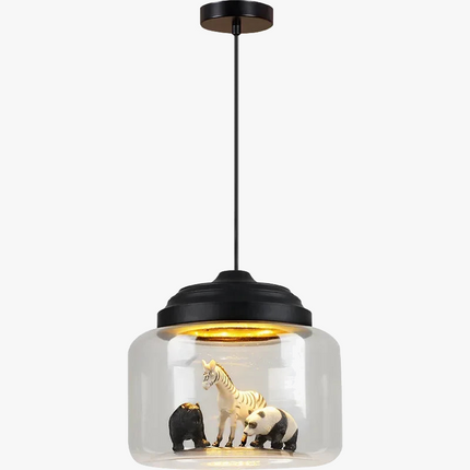 Suspension en verre à motifs animaux style dessin animé pour intérieur — LZ4X9B