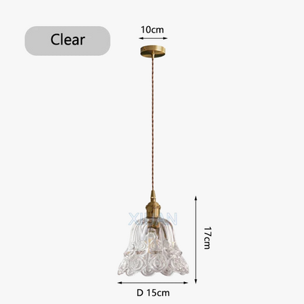 Suspension en verre pour chevet avec applique lumineuse — LZ4P9XJ