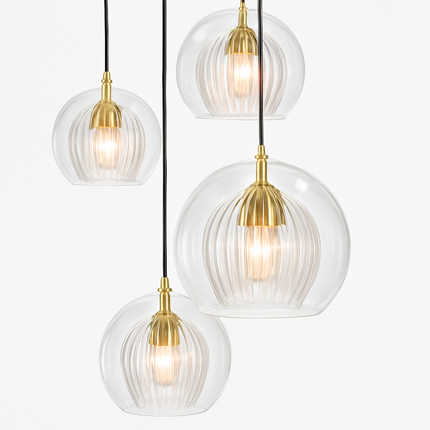 Suspension en verre au style industriel simple et moderne — LZ4G7T9