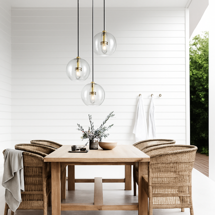 Suspension en verre au style industriel simple et moderne — LZ4G7T9