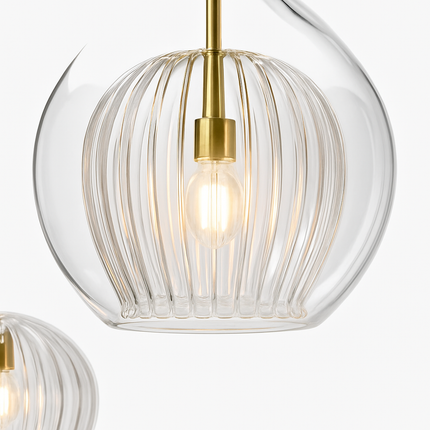 Suspension en verre au style industriel simple et moderne — LZ4G7T9