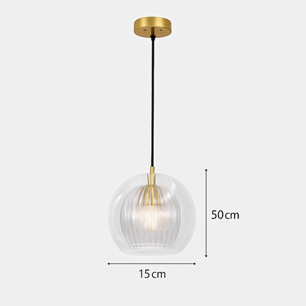 Suspension en verre au style industriel simple et moderne — LZ4G7T9